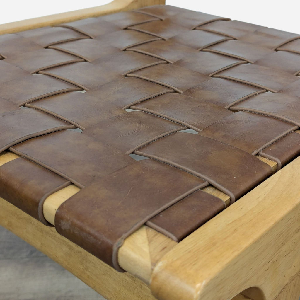 Modern Woven Leather Dining Chair