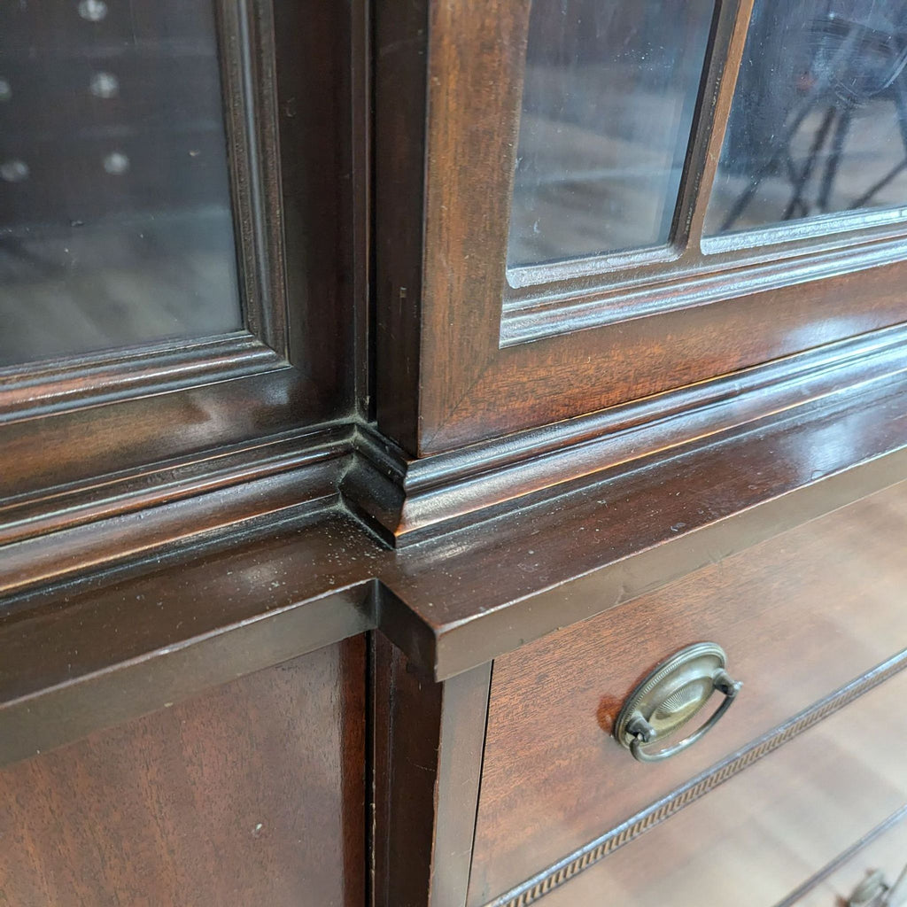 Vintage Glass Door Hutch