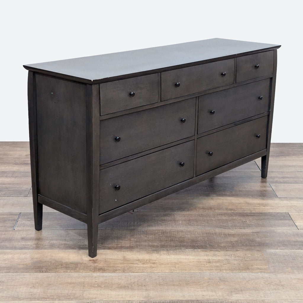 Mason Shadow 7-Drawer Grey Dresser By Crate & Barrel