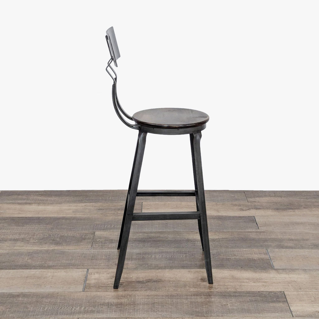 World Market Wood And Metal Stool