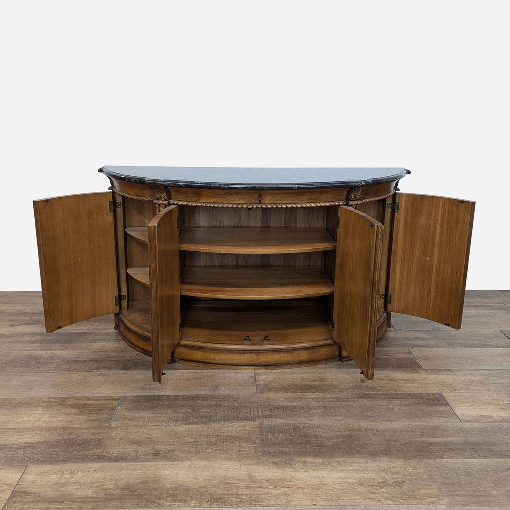 a vintage french art deco style bar table