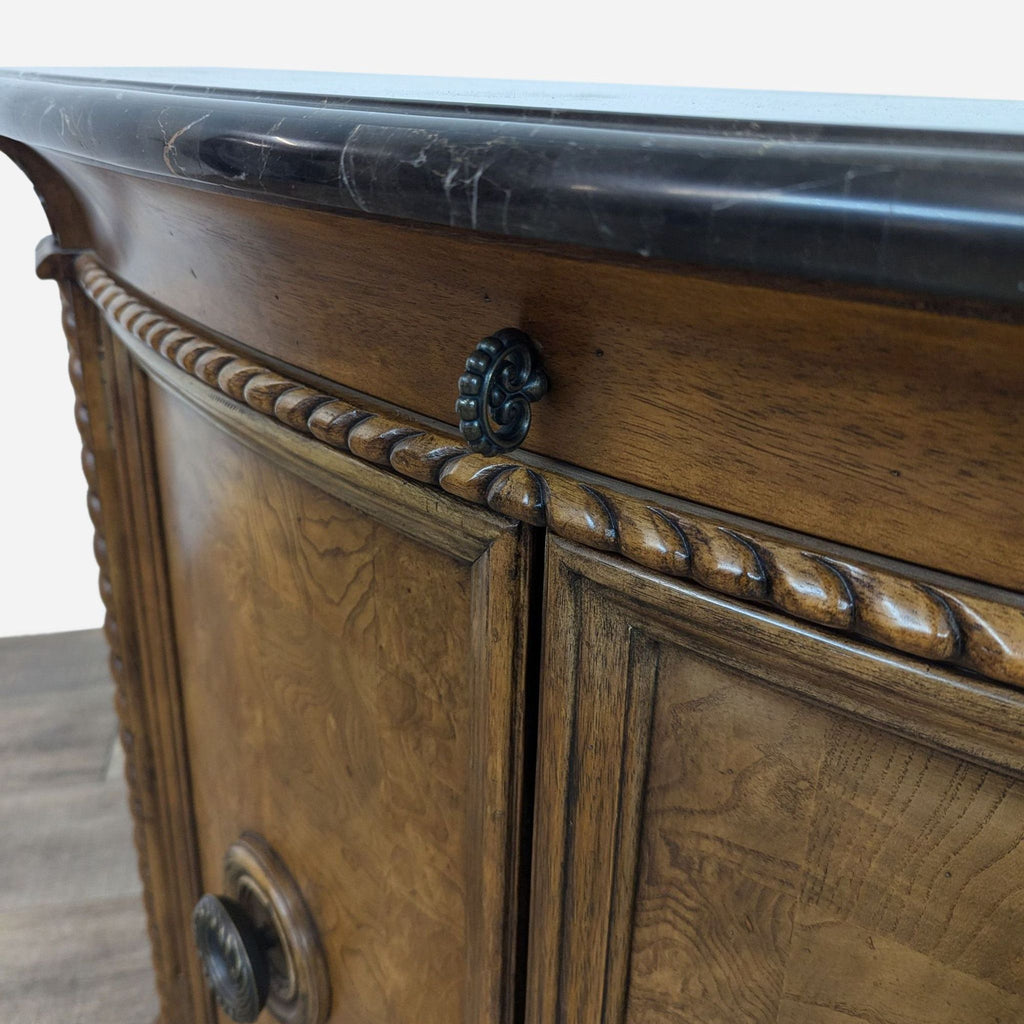 Demilune Marble Top Sideboard