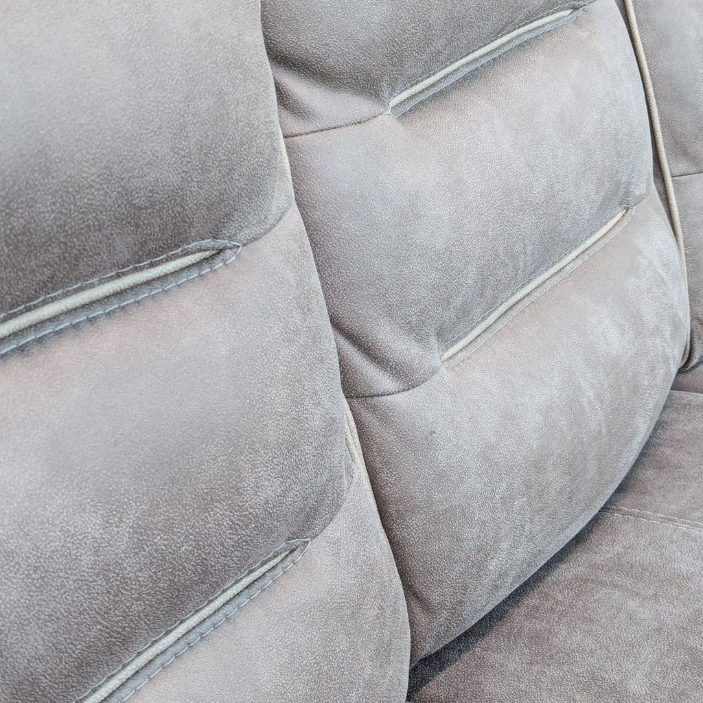 Contemporary Micro-Suede Power Reclining Sofa