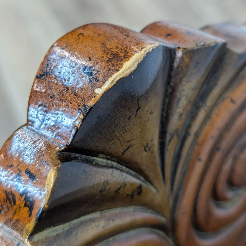 a pair of hand carved and painted japanese hand carved wood sculptures