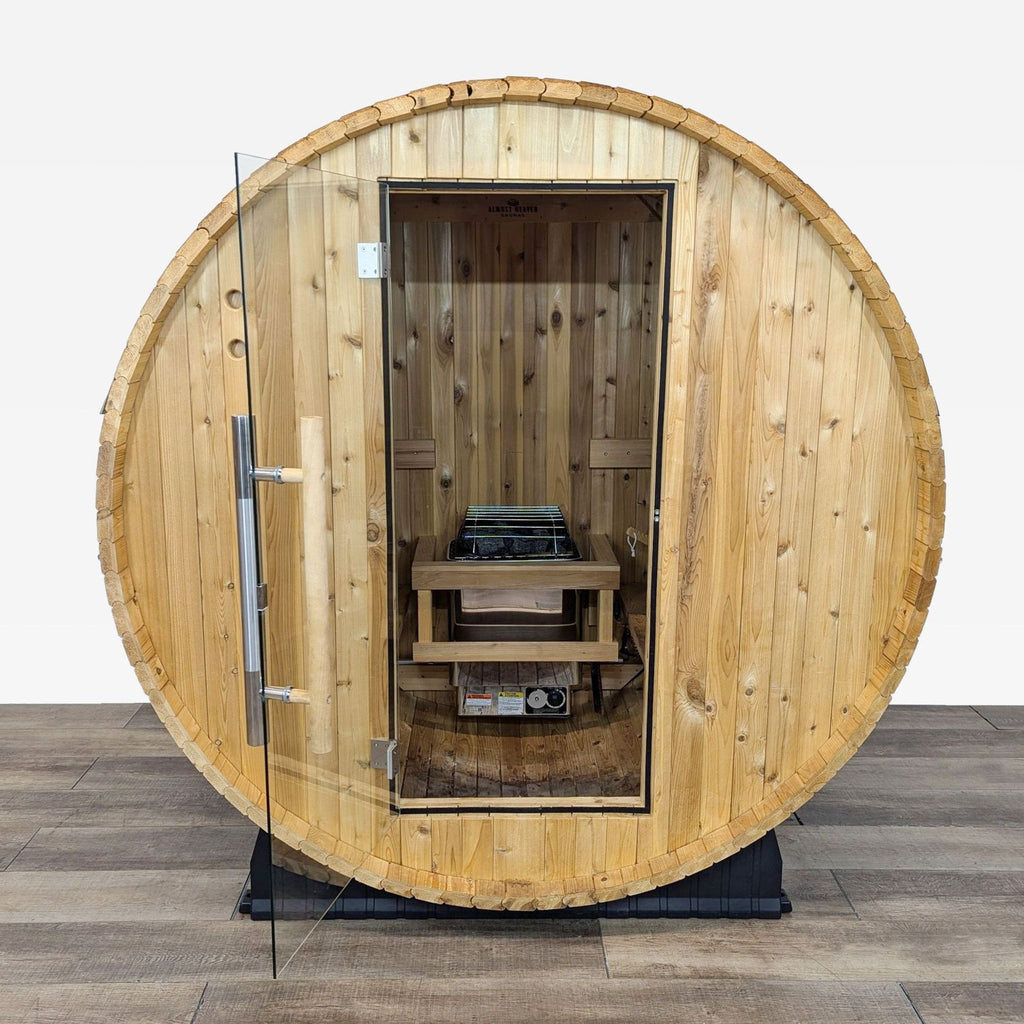 Almost Heaven Salem 2 Person Barrel Sauna - Accepted Offer (20.00% discount)