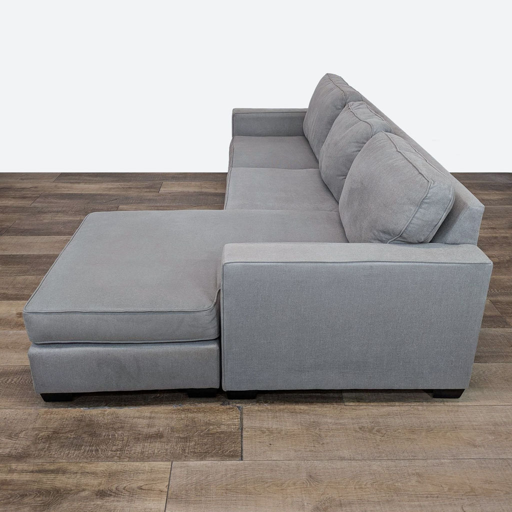 Modern Gray Sectional Sofa with Chaise