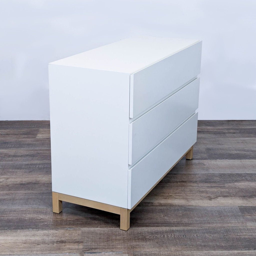 Williams-Sonoma Modern 3-Drawer White Dresser