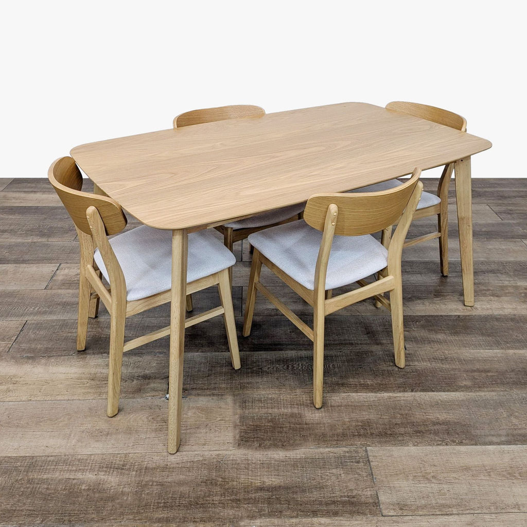 Mid-Century Modern Style 5-Piece Dining Set