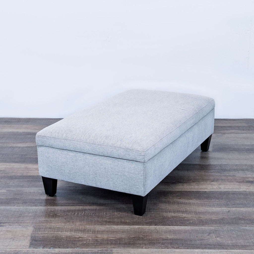 Contemporary Fabric Upholstered Storage Ottoman