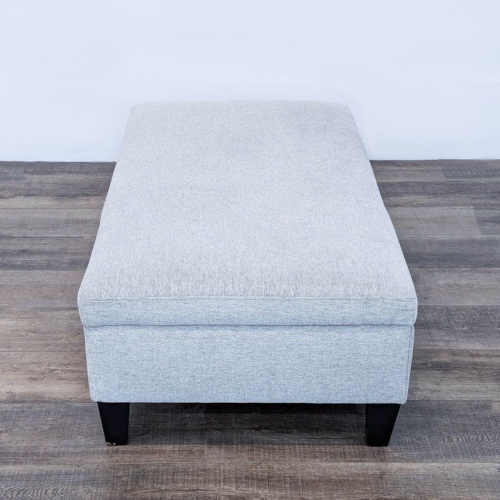 Contemporary Fabric Upholstered Storage Ottoman