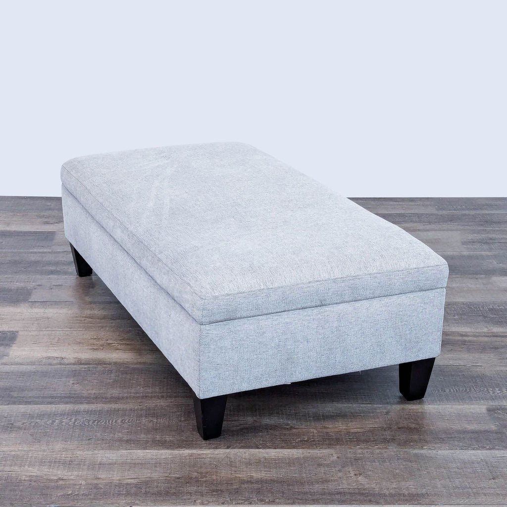 Contemporary Fabric Upholstered Storage Ottoman