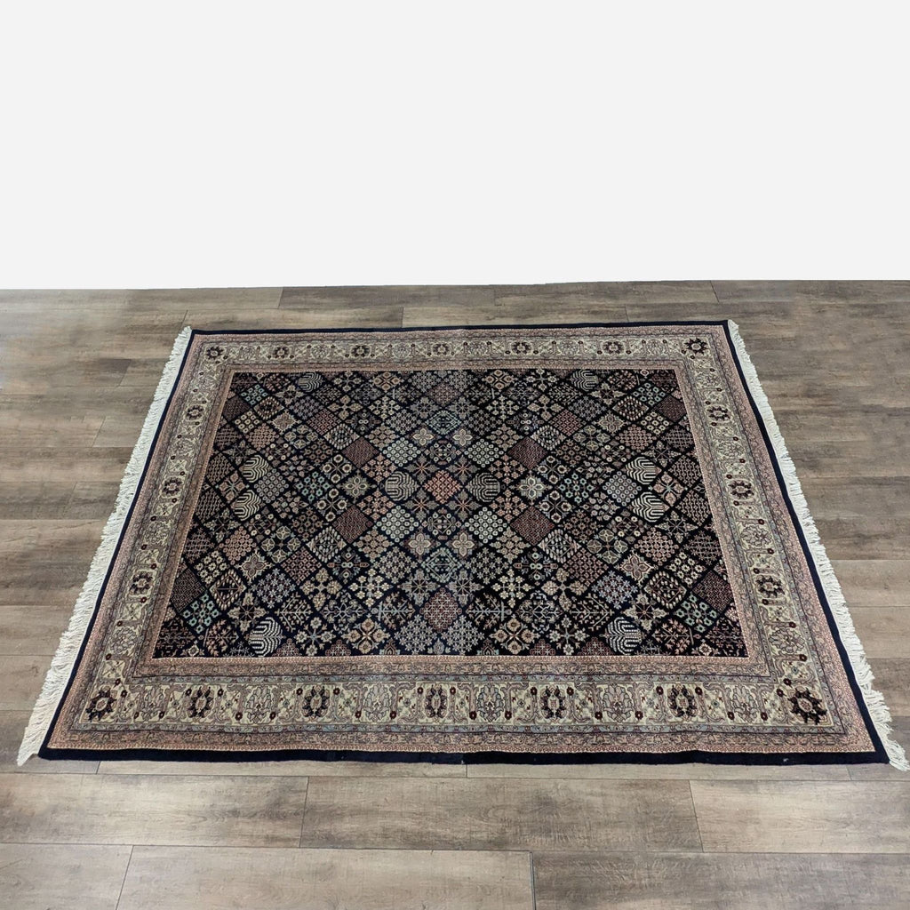 Blue Hand Knotted Persian Area Rug