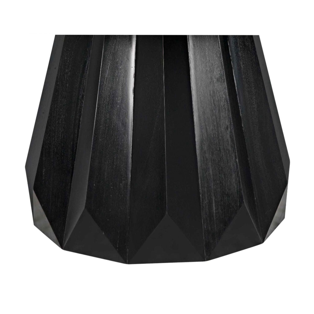 the black and white geometric vase