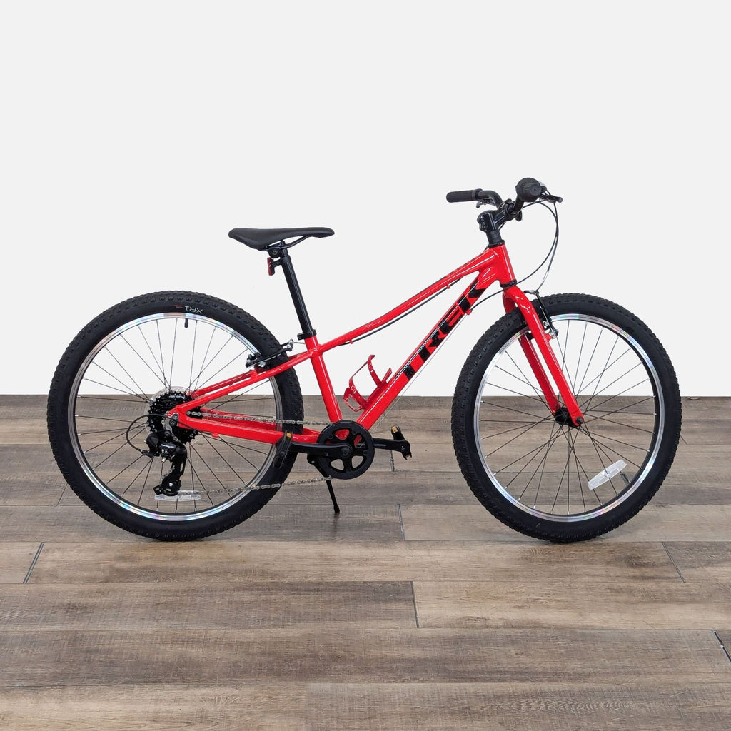 the new red mountain bike