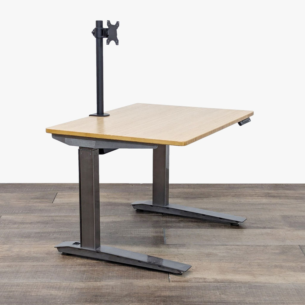 Jarvis Bamboo Standing Desk with Removable Monitor Mount