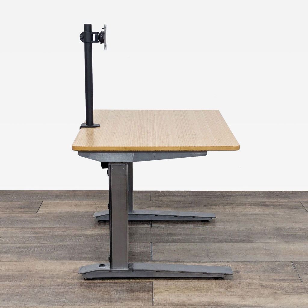 Jarvis Bamboo Standing Desk with Removable Monitor Mount