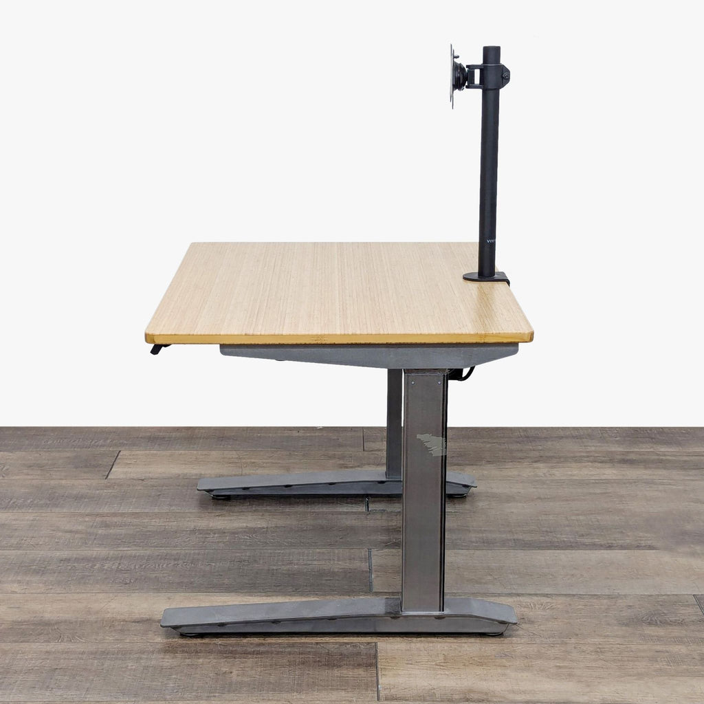 Jarvis Bamboo Standing Desk with Removable Monitor Mount