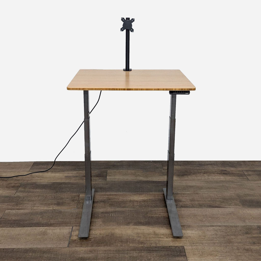 Jarvis Bamboo Standing Desk with Removable Monitor Mount