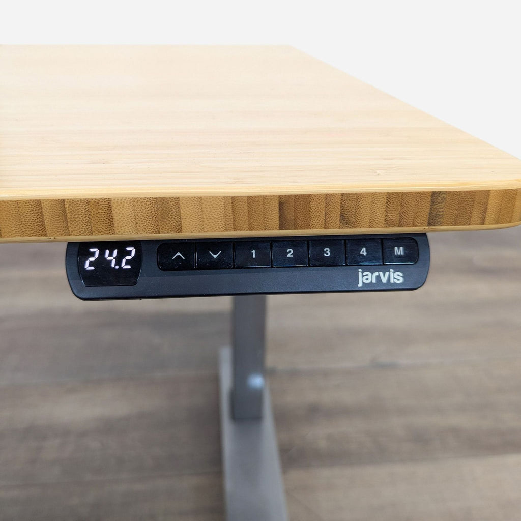 Jarvis Bamboo Standing Desk with Removable Monitor Mount