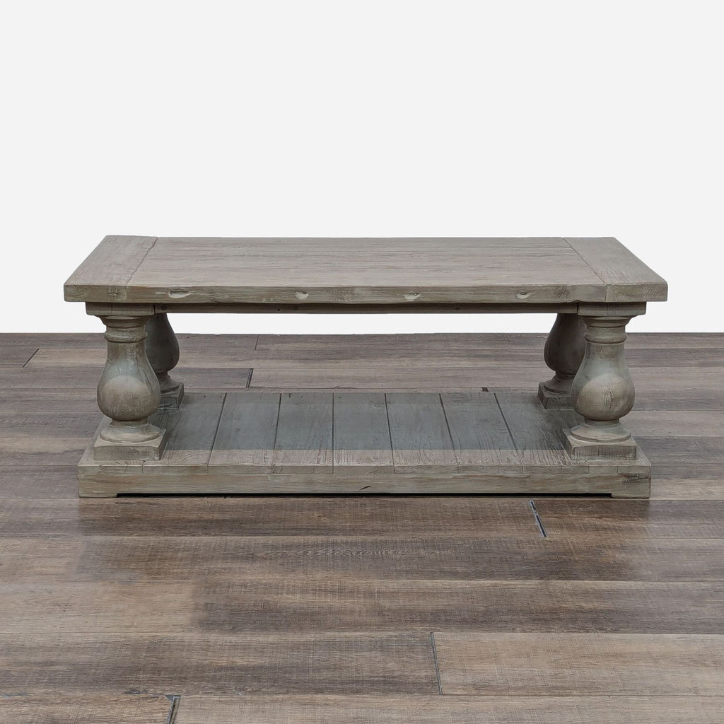 Restoration Hardware Balustrade Salvaged Wood Coffee Table