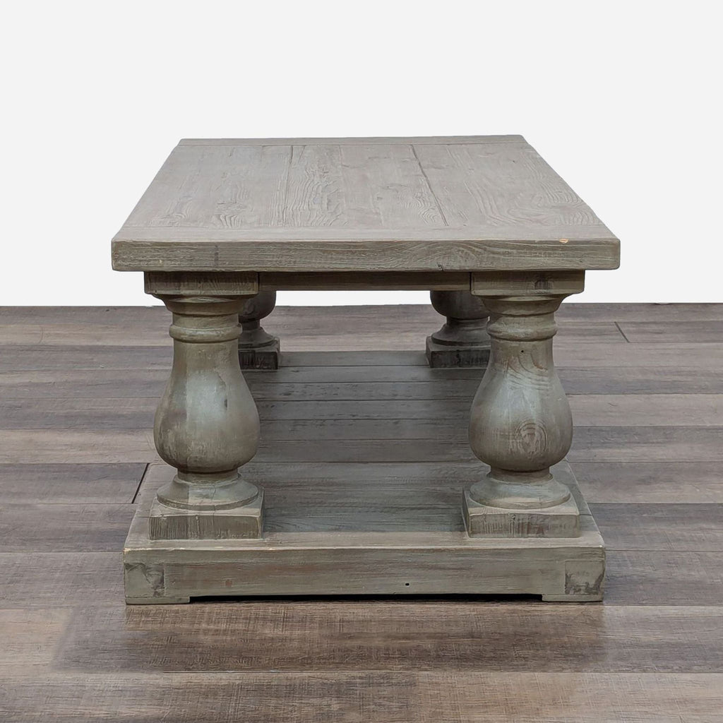 a rustic, rustic, rustic, rustic, rustic, farmhouse table with a rustic finish.