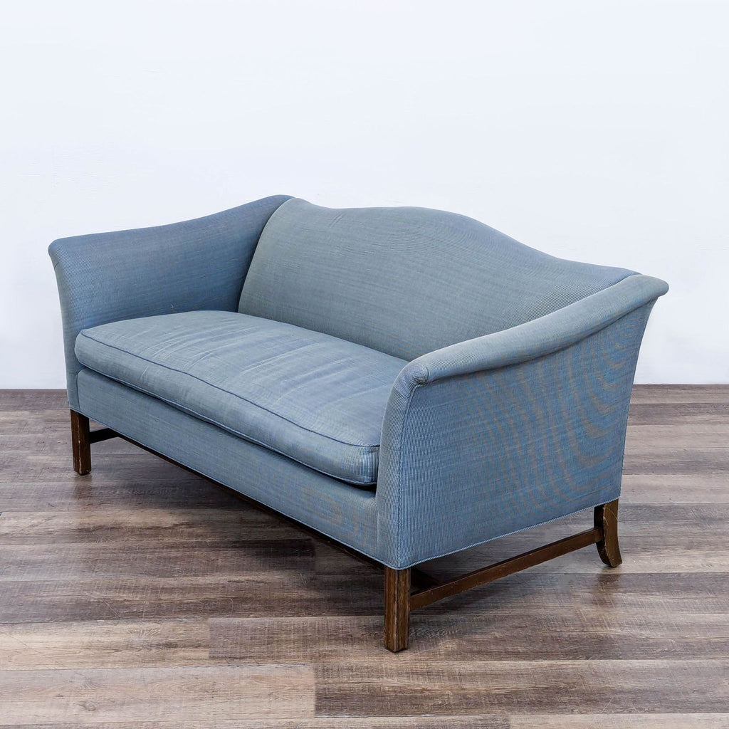 Classic Blue 3-Seat Camel Bqck Sofa