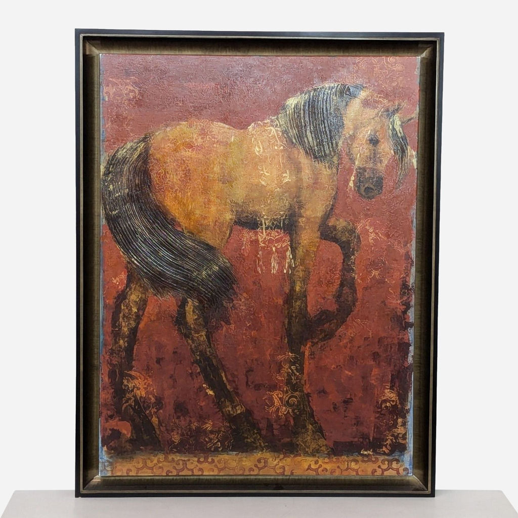 a painting of a horse