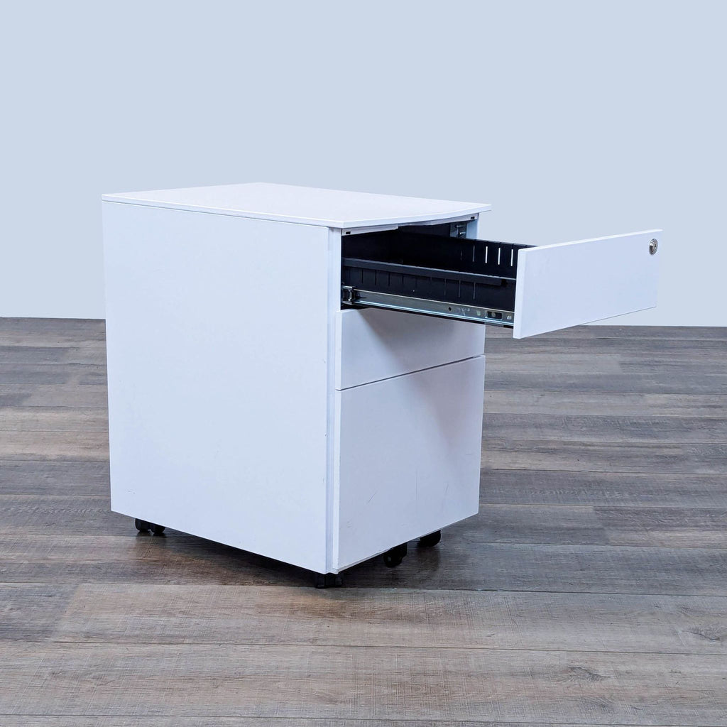 Mobile 3-Drawer Metal File Cabinet