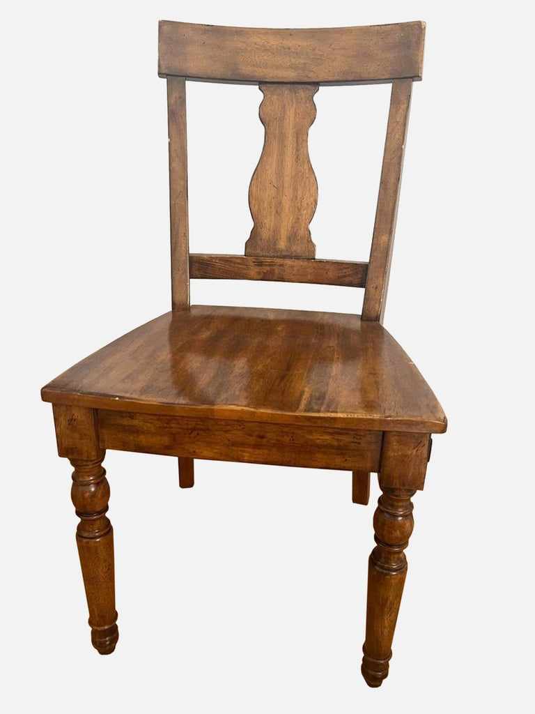 a vintage oak dining chair