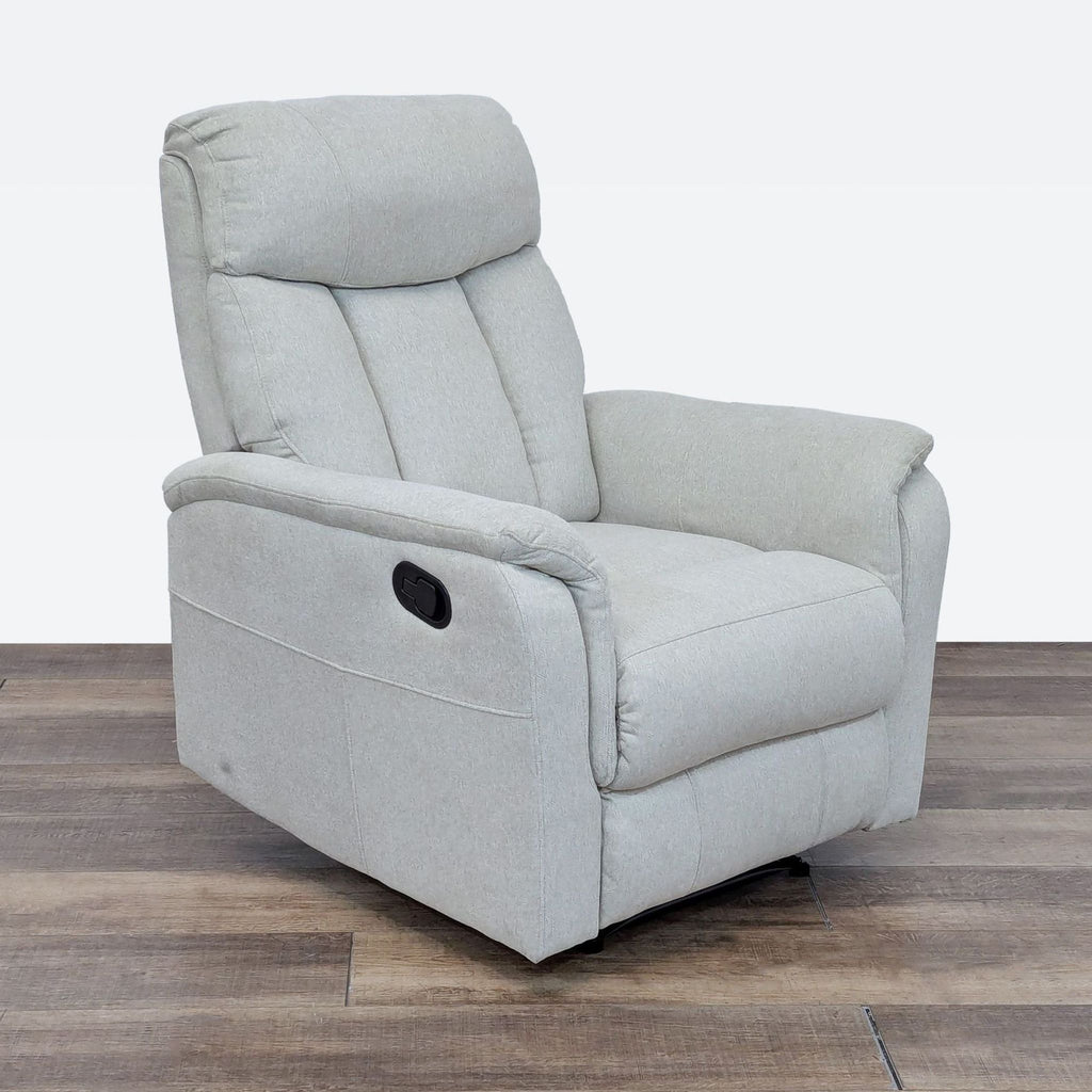 Plush Contemporary Manual Recliner