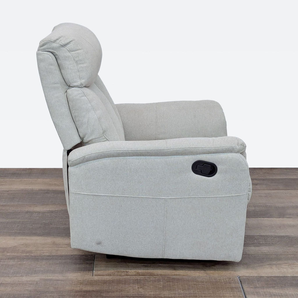 Plush Contemporary Manual Recliner