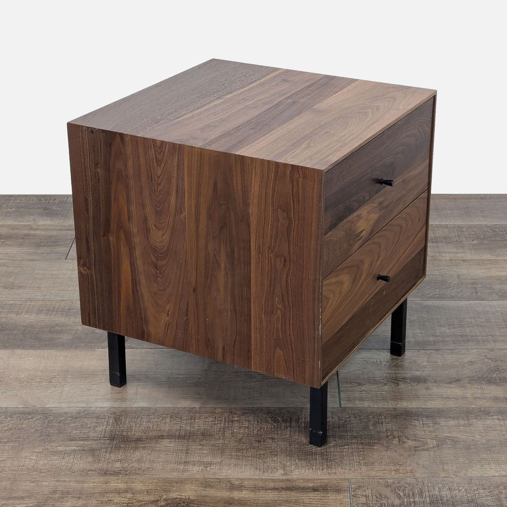 the walnut box side table