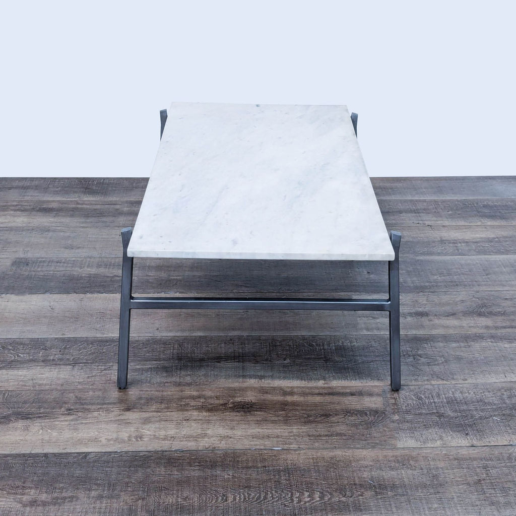 a marble coffee table with a marble top