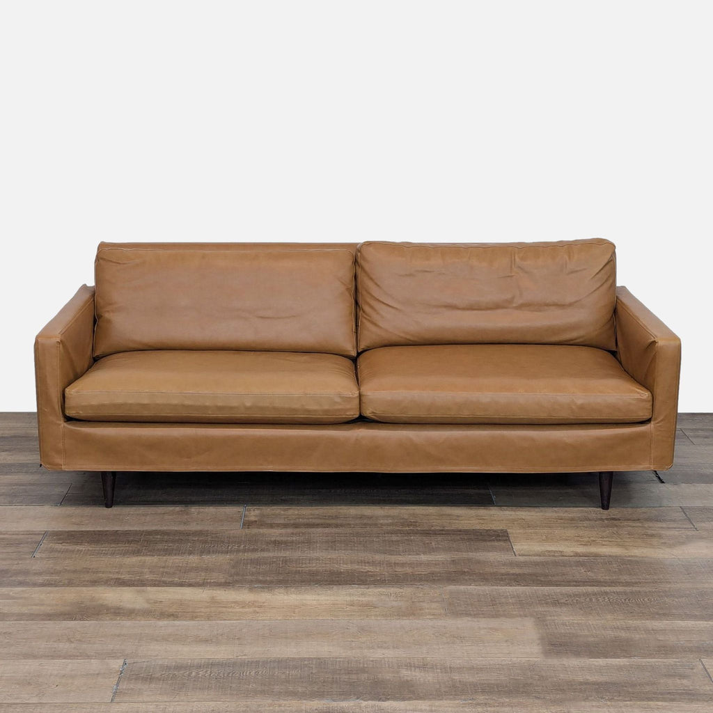 leather sofa in a brown leather