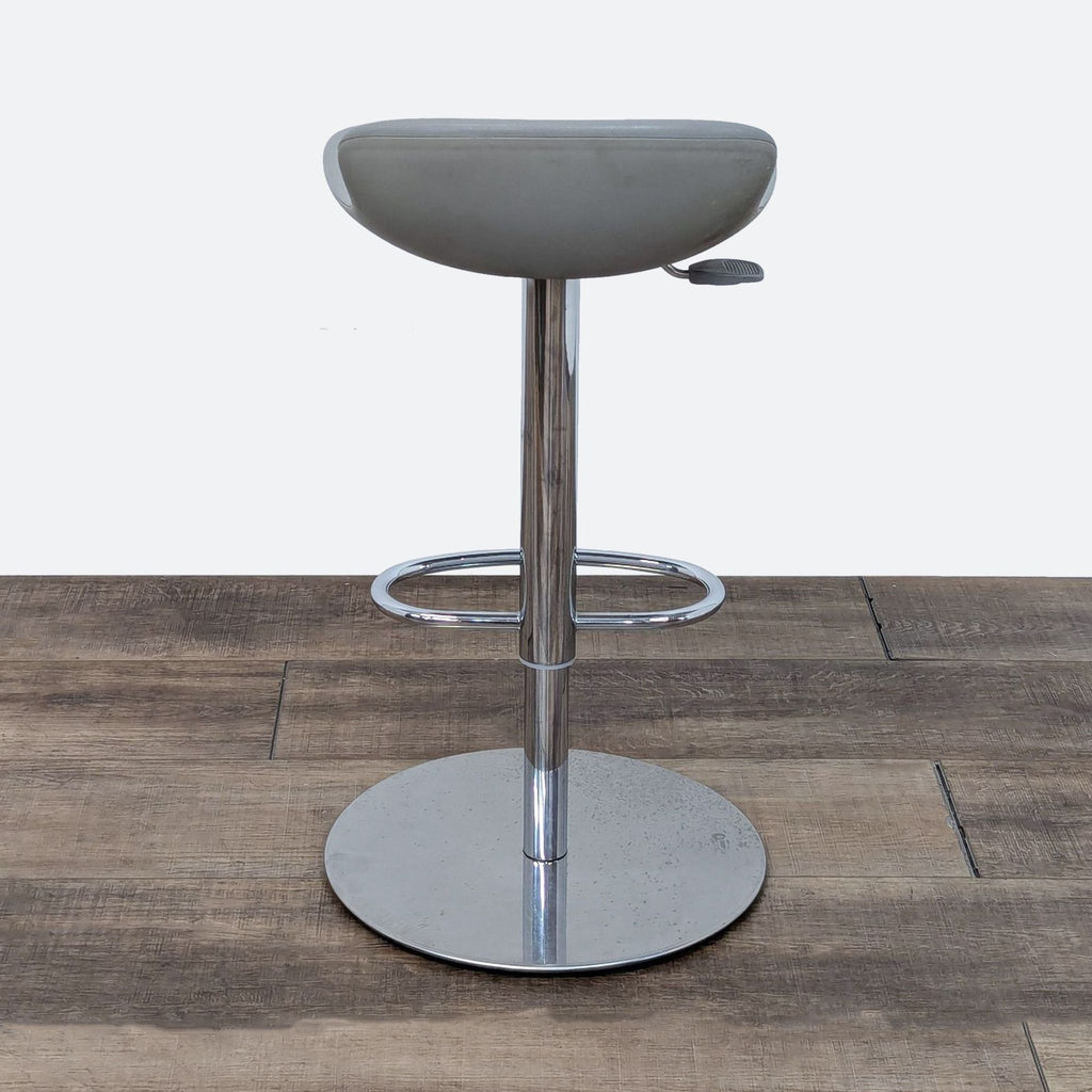 Modern Gray Plastic Seat Adjustable Height Stools