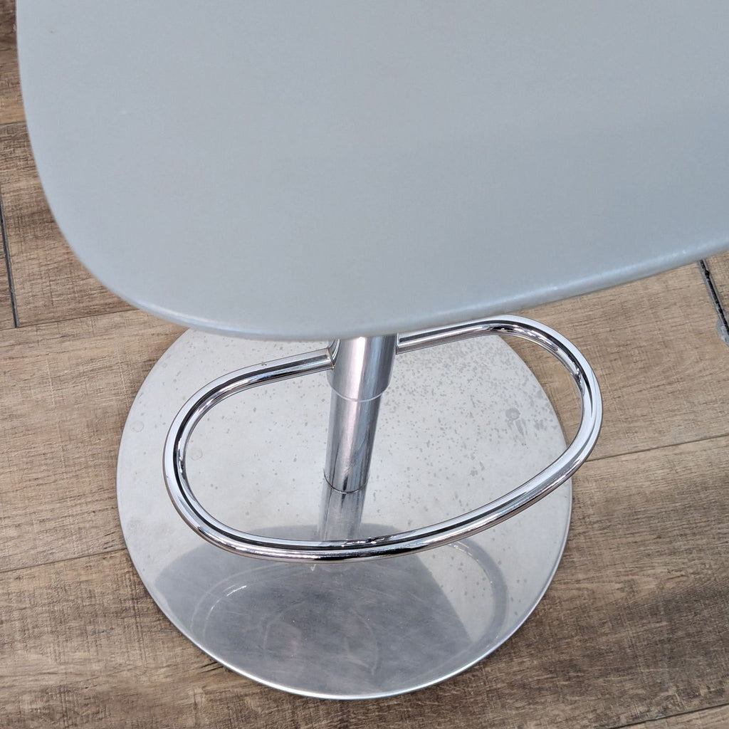 Modern Gray Plastic Seat Adjustable Height Stools