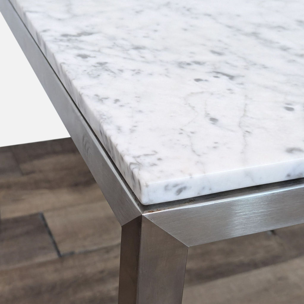 Marble Top Counter Height Dining Table with Steel Base - Accepted Offer (12.70% discount)