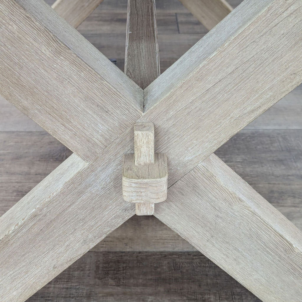 Weathered Oak Farmhouse Style Dining Table