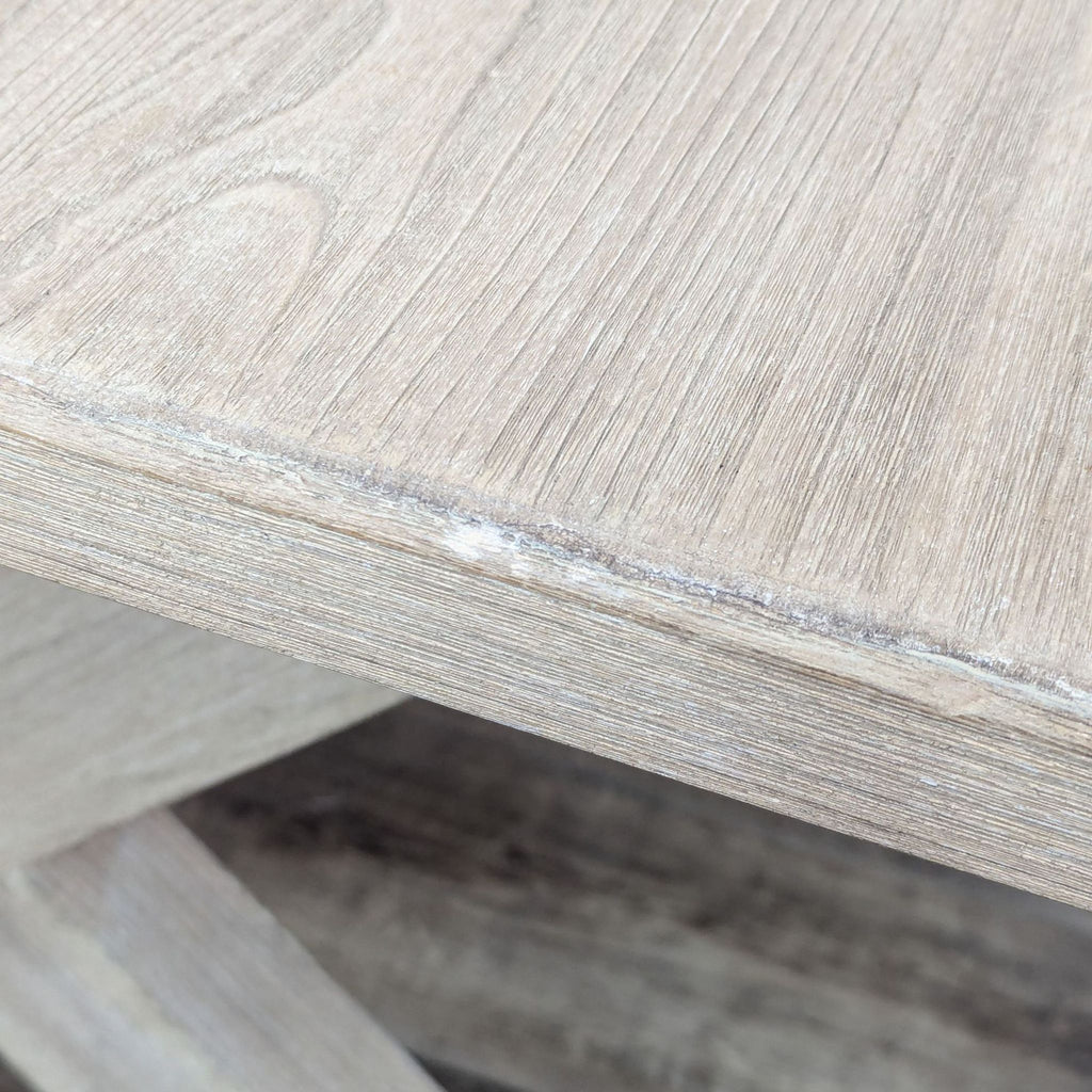 Weathered Oak Farmhouse Style Dining Table