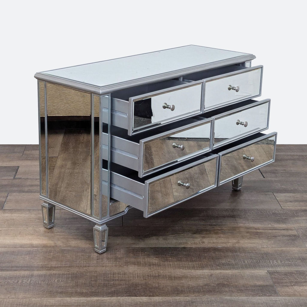 the [ unused0 ] mirrored chest of drawers