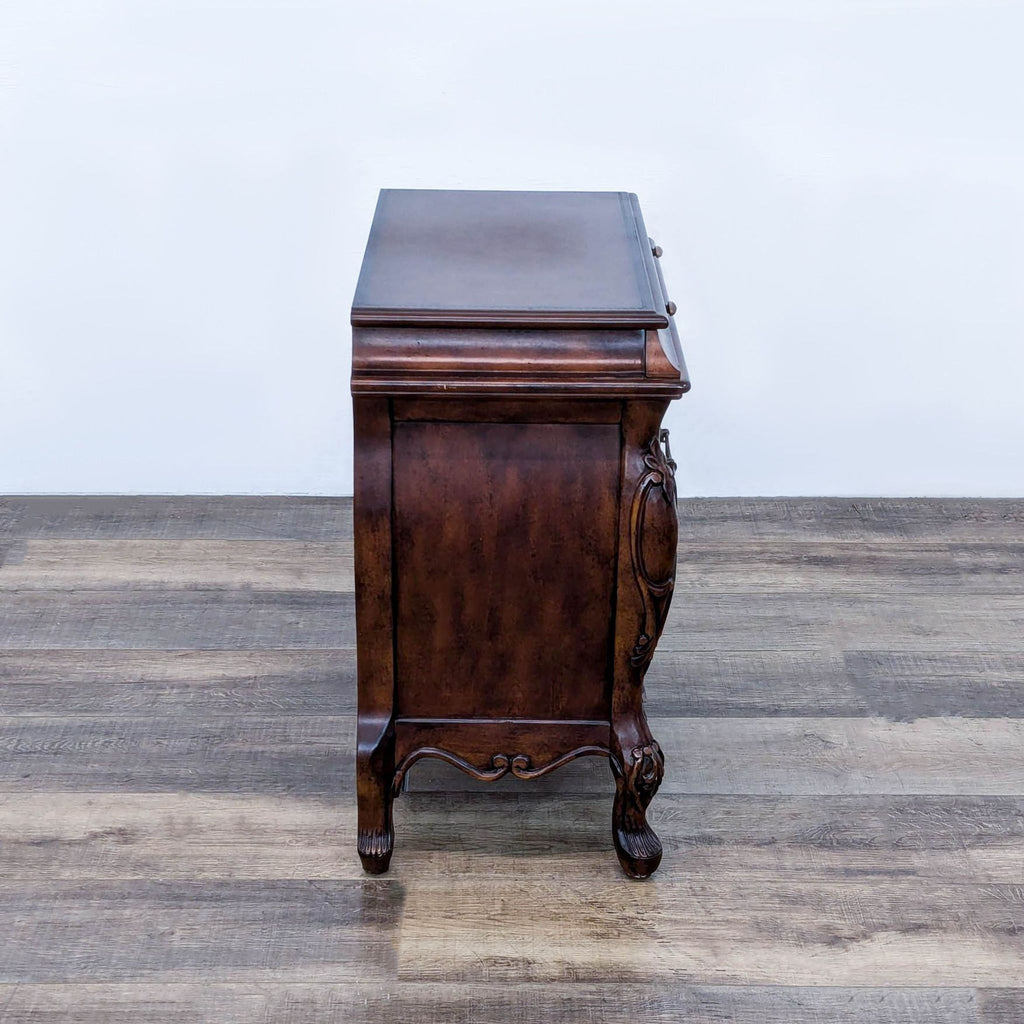 Powell Antique-Style Wooden Dresser with Ornate Carvings