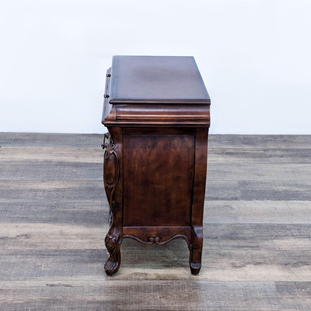 Powell Antique-Style Wooden Dresser with Ornate Carvings