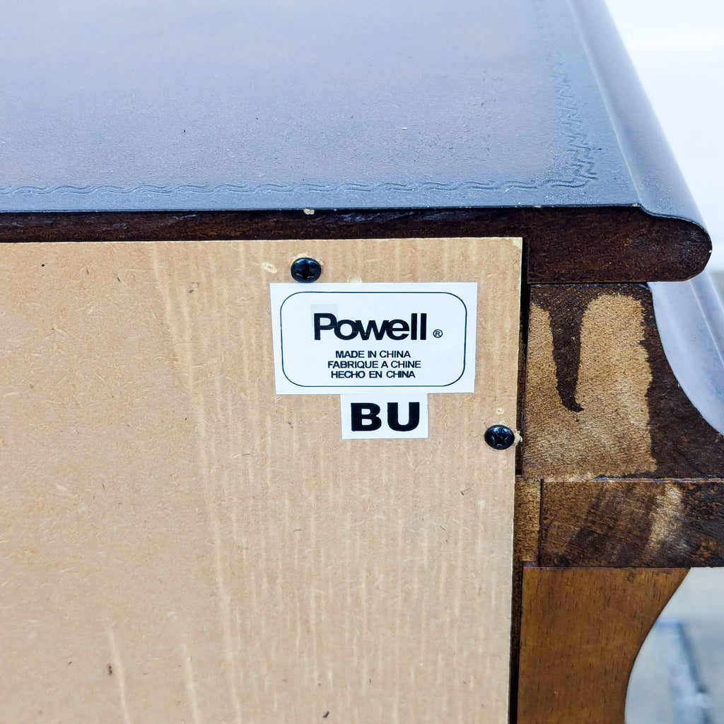 Powell Antique-Style Wooden Dresser with Ornate Carvings