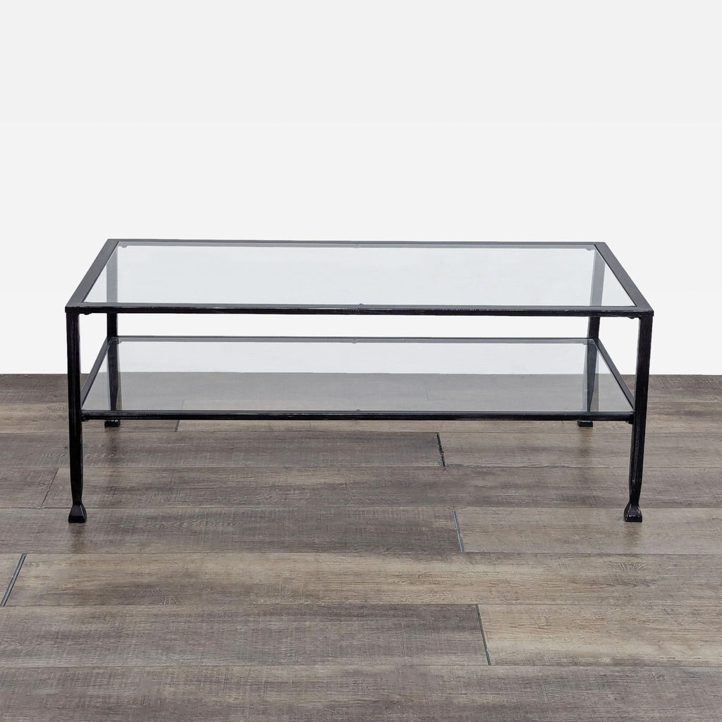 the urban port upt - 195119 black glass coffee table