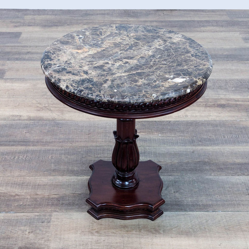 a 19th century marble top table