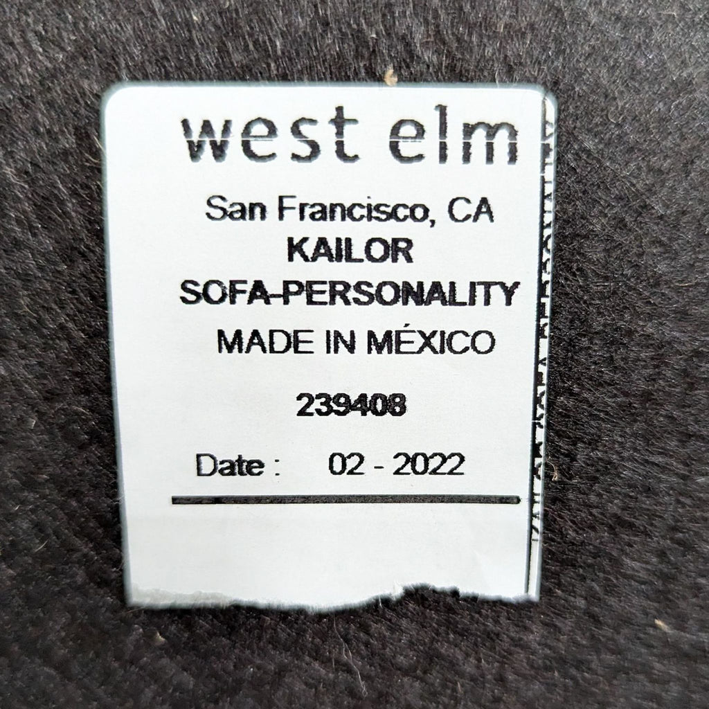 Modern Vail Sofa by West Elm