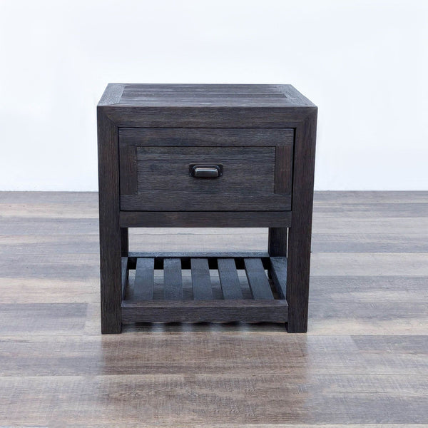 the urban port dark wood bedside table