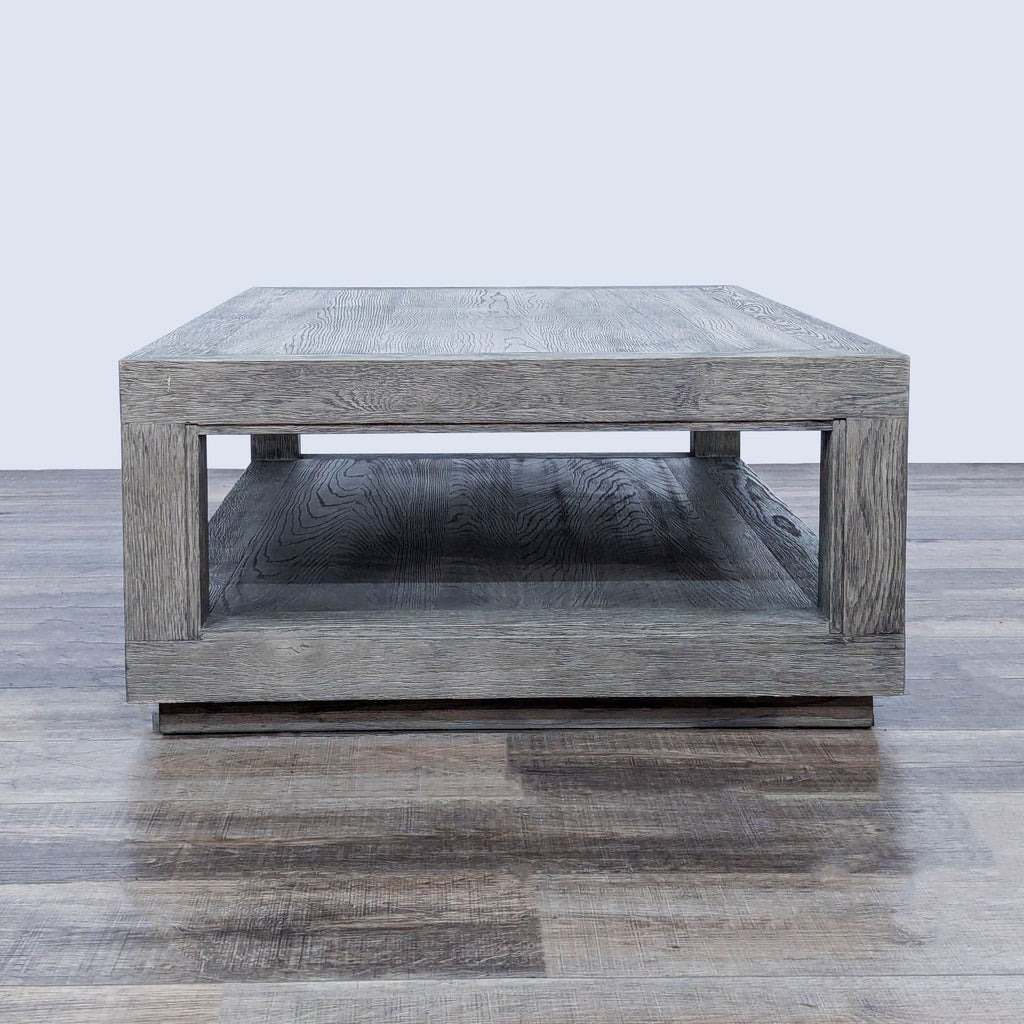 the gray barn grey wood coffee table