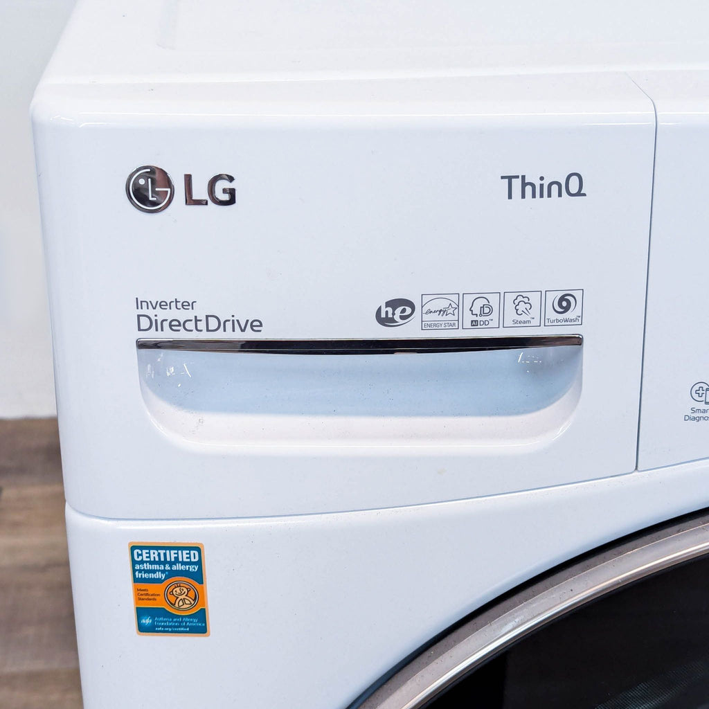 LG Ultra Large Capacity Front Load Washer in White