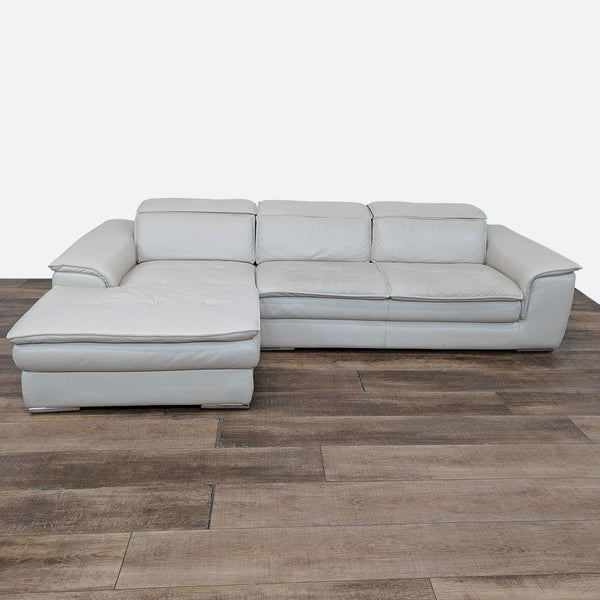 leather sofa in a modern style